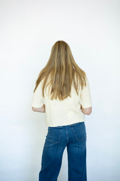 Summer half sleeve sweater for women