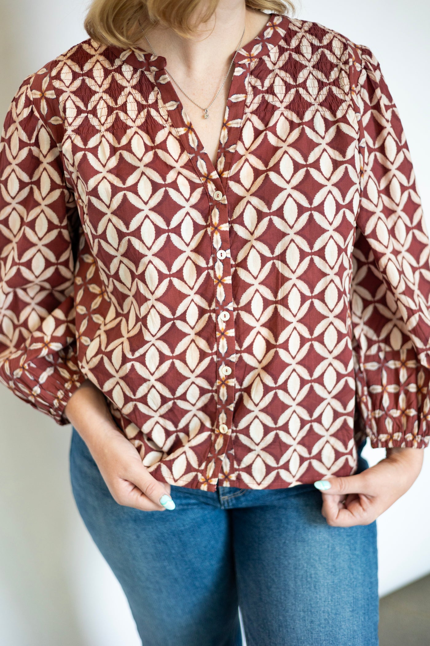 Haddon L/S Boho Top