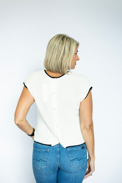 Elevated sleeveless sweater