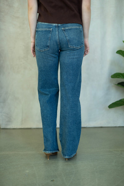 Medium wash, straight jean from Agolde