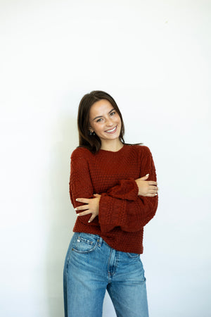 Cozy orange sweater
