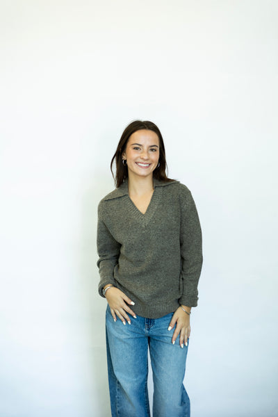 Statement collar sweater