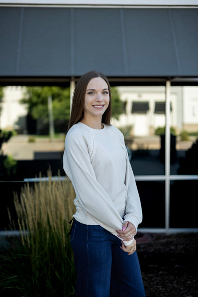 Women's neutral fall sweatshirt