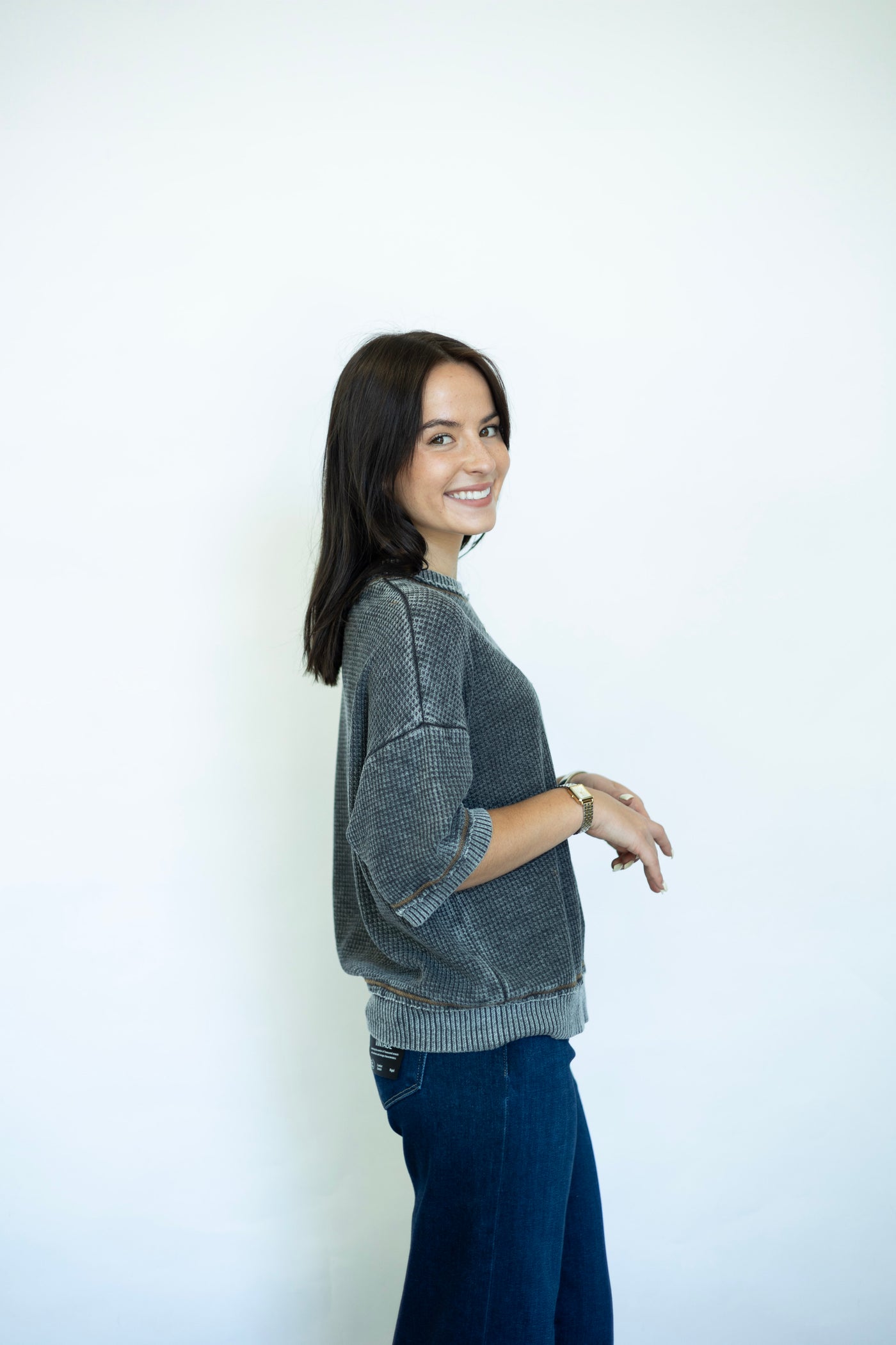 Sage Burnout Thermal Tee