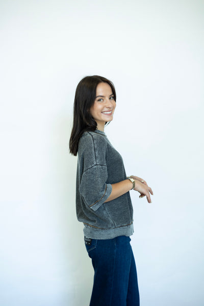Sage Burnout Thermal Tee
