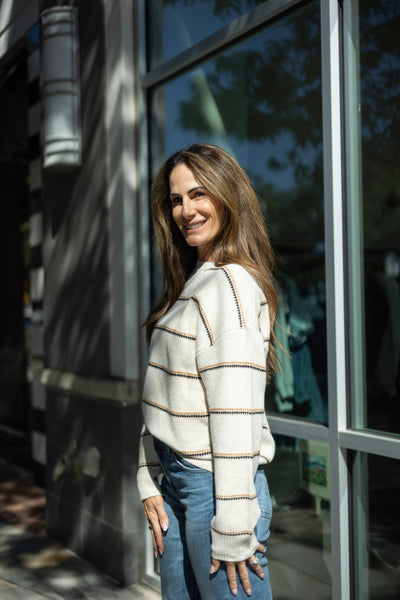 Crewneck Stripe Sweater