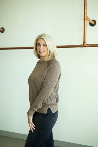Raglan Lurex Sweater
