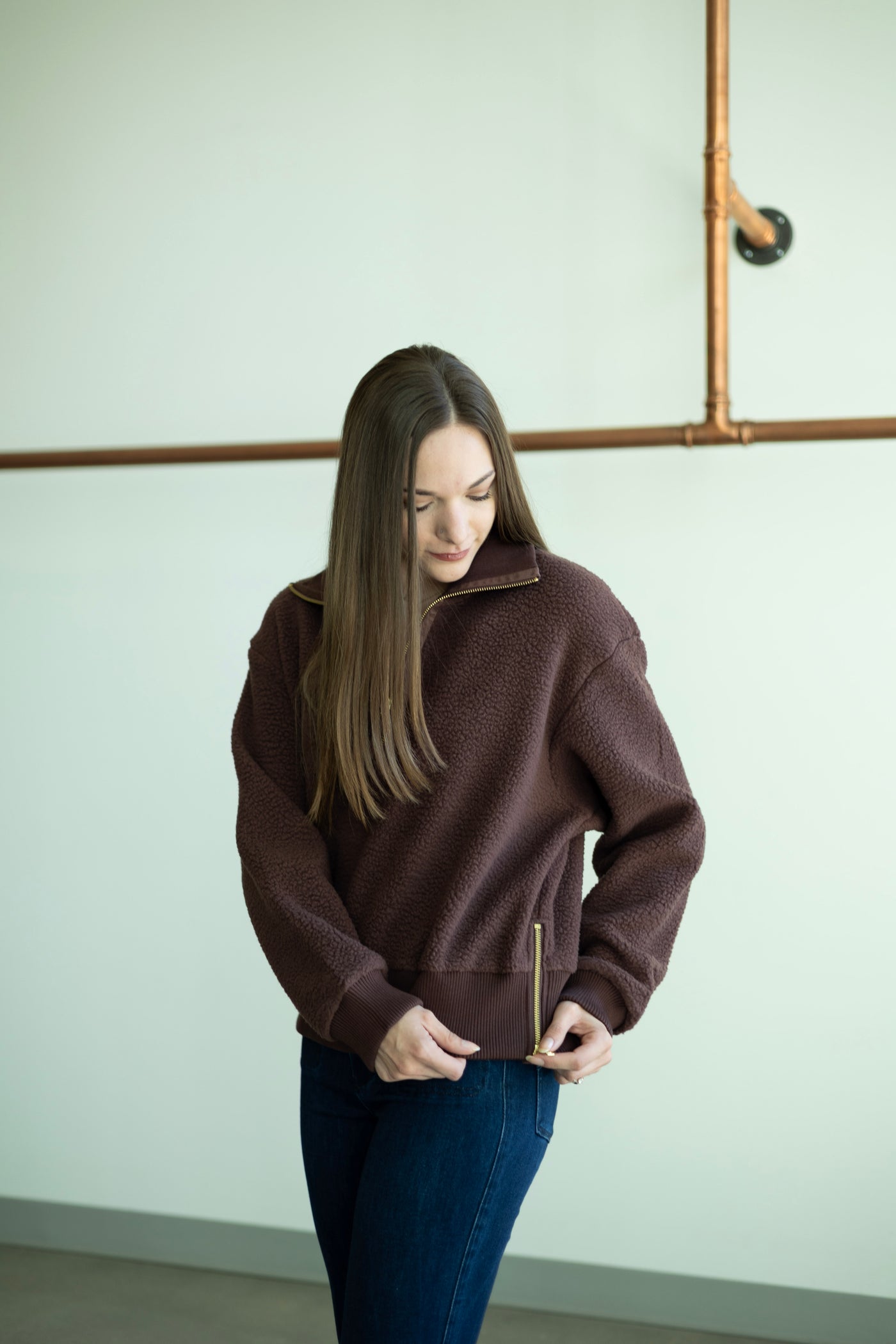 Roselle Half Zip Sweat