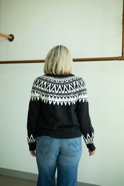 Fairisle Crewneck Cardi