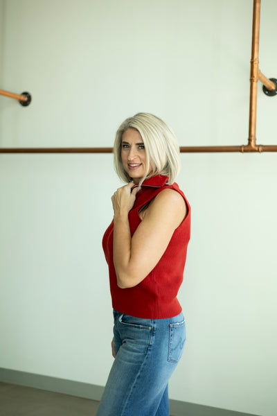 Amina Half Zip Knit