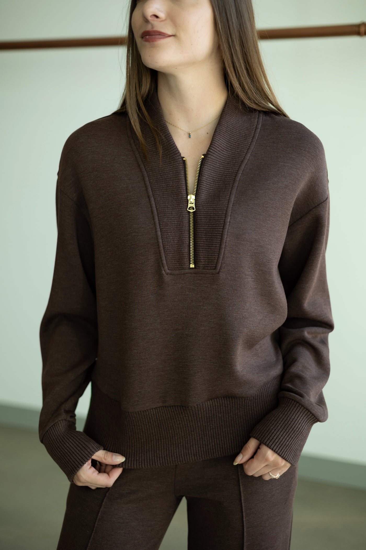 Sally Half Zip Sweat