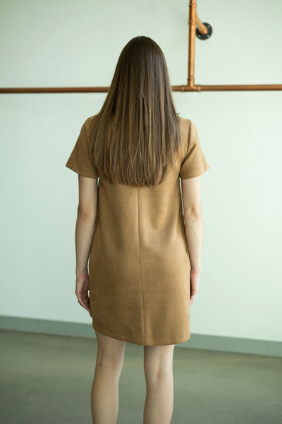 Suede Shift Dress