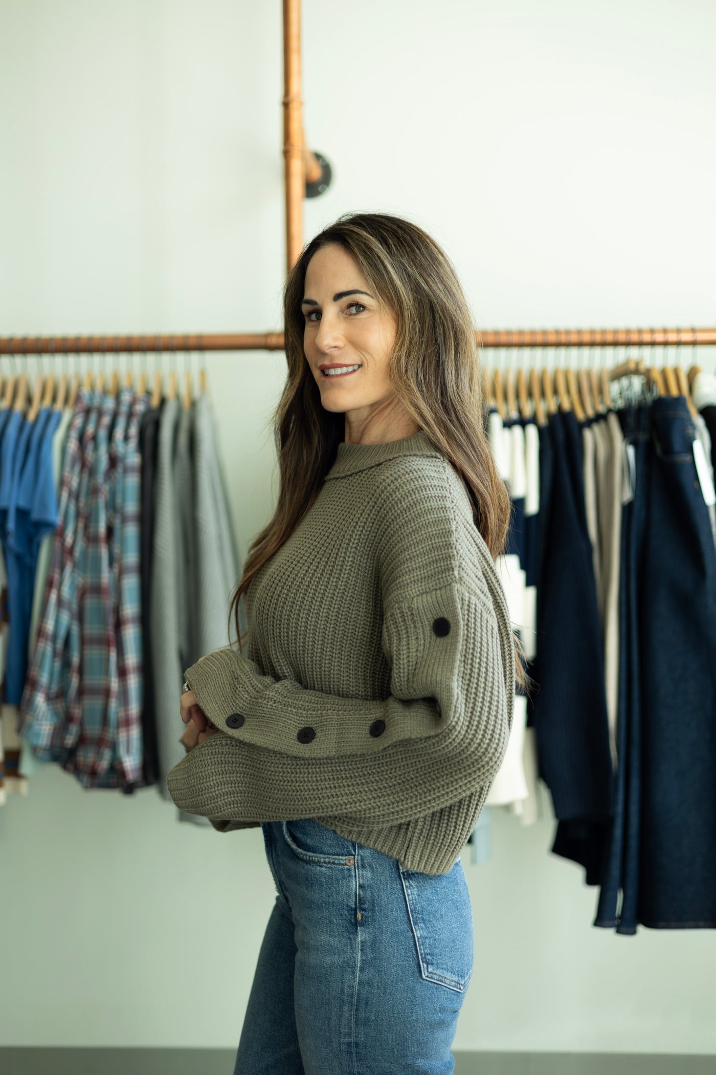 Wide sleeves sweater
