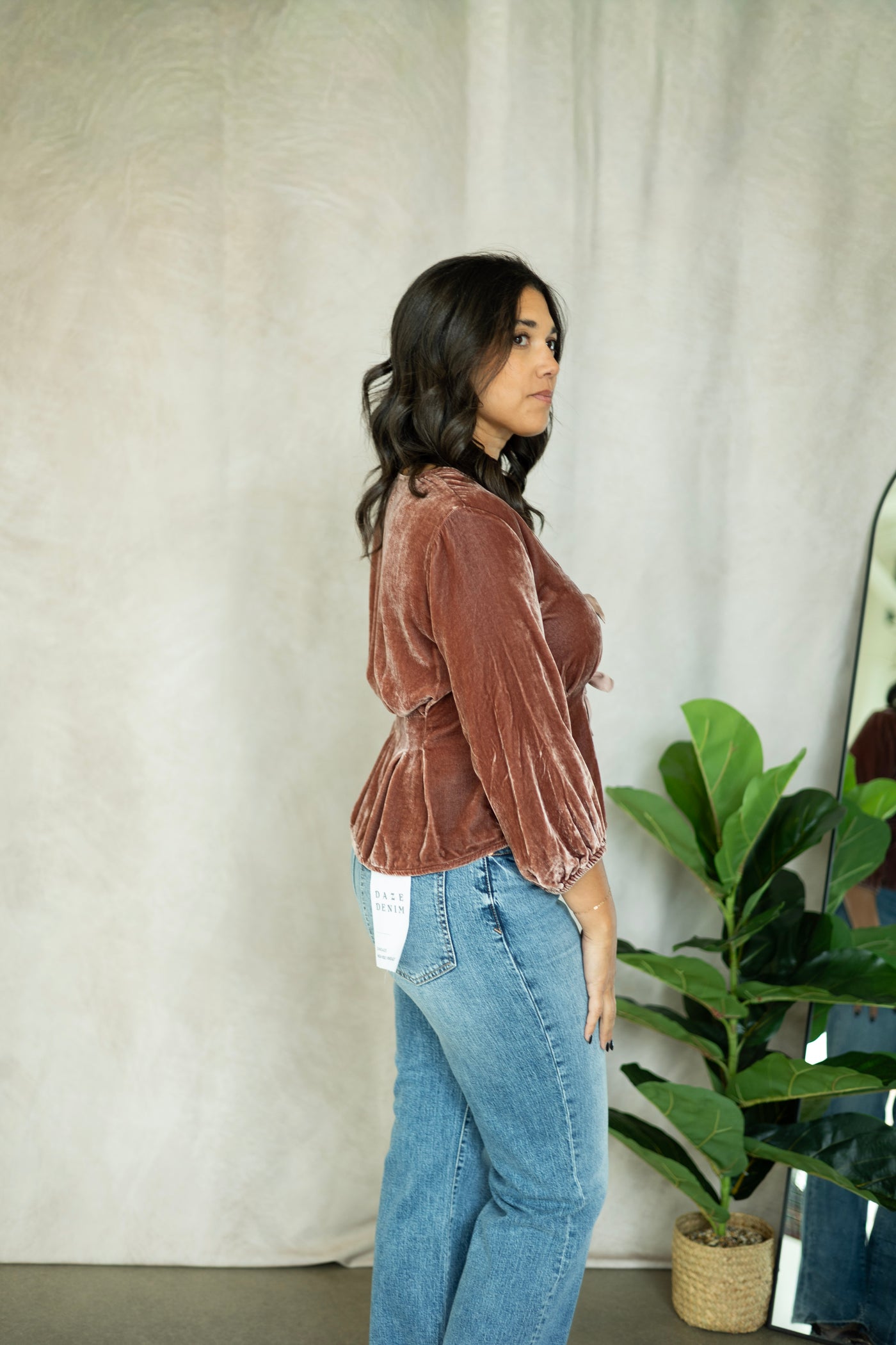 Elida Tie Front Blouse