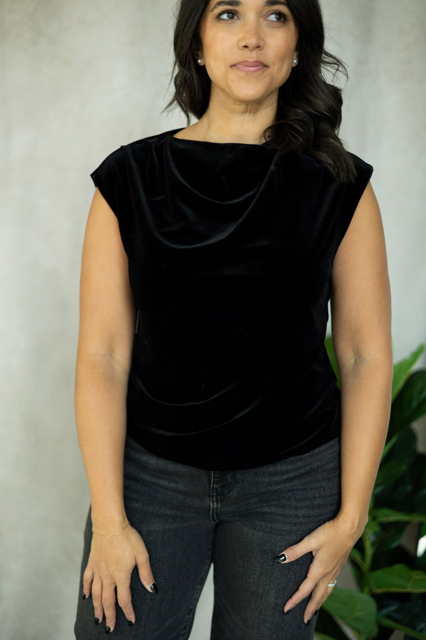 Pleated Sleeveless Top