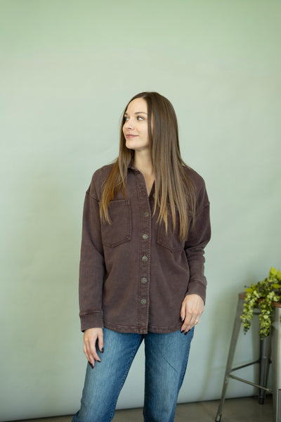 Thick button up for women