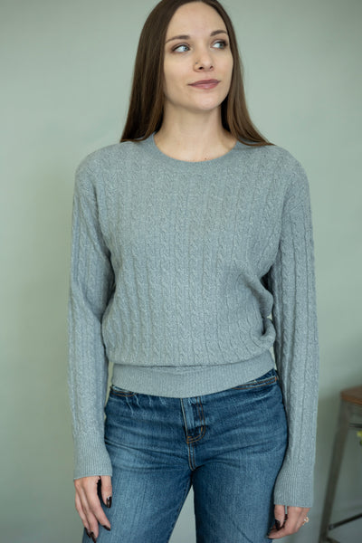 Classic gray sweater for women