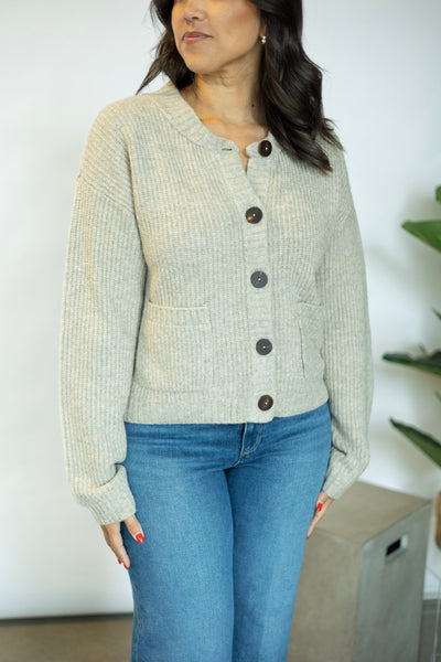 Dionne Crew Neck Sweater Cardigan