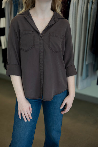 Long sleeve Tencel button down