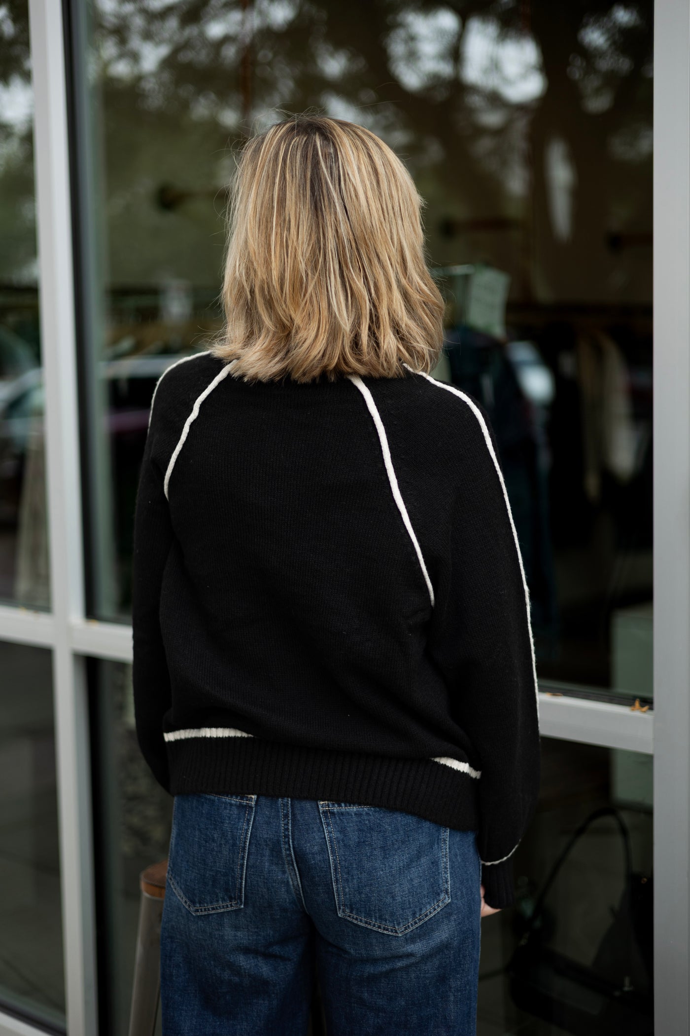 Quarter zip up sweater