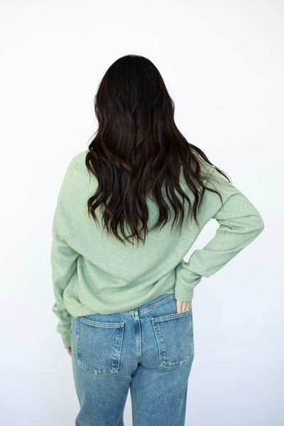 Casual wide shoulder sweater