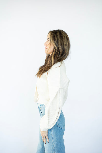 Energy Giver Bubble Sleeve Cardigan