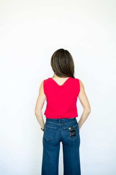Cowl Neck Sleeveless Top