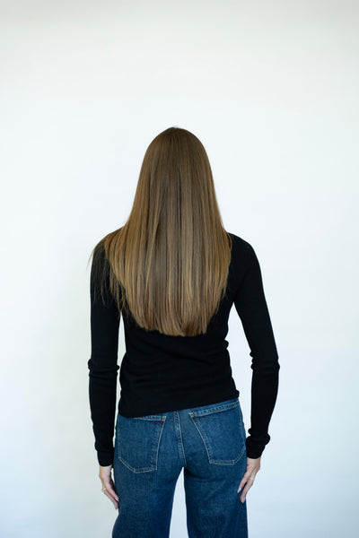 Long sleeve asymmetrical top