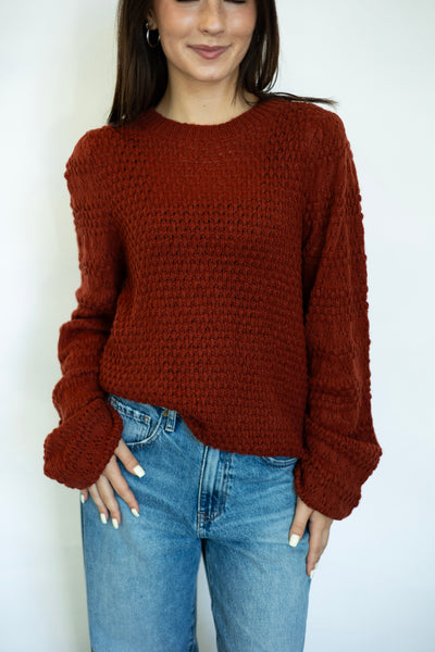 Cozy orange sweater