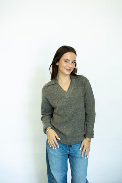 Statement collar sweater