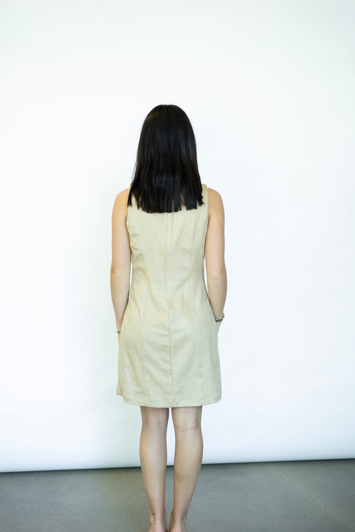 The Groove Faux Suede Mod Mini Dress