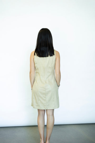 The Groove Faux Suede Mod Mini Dress