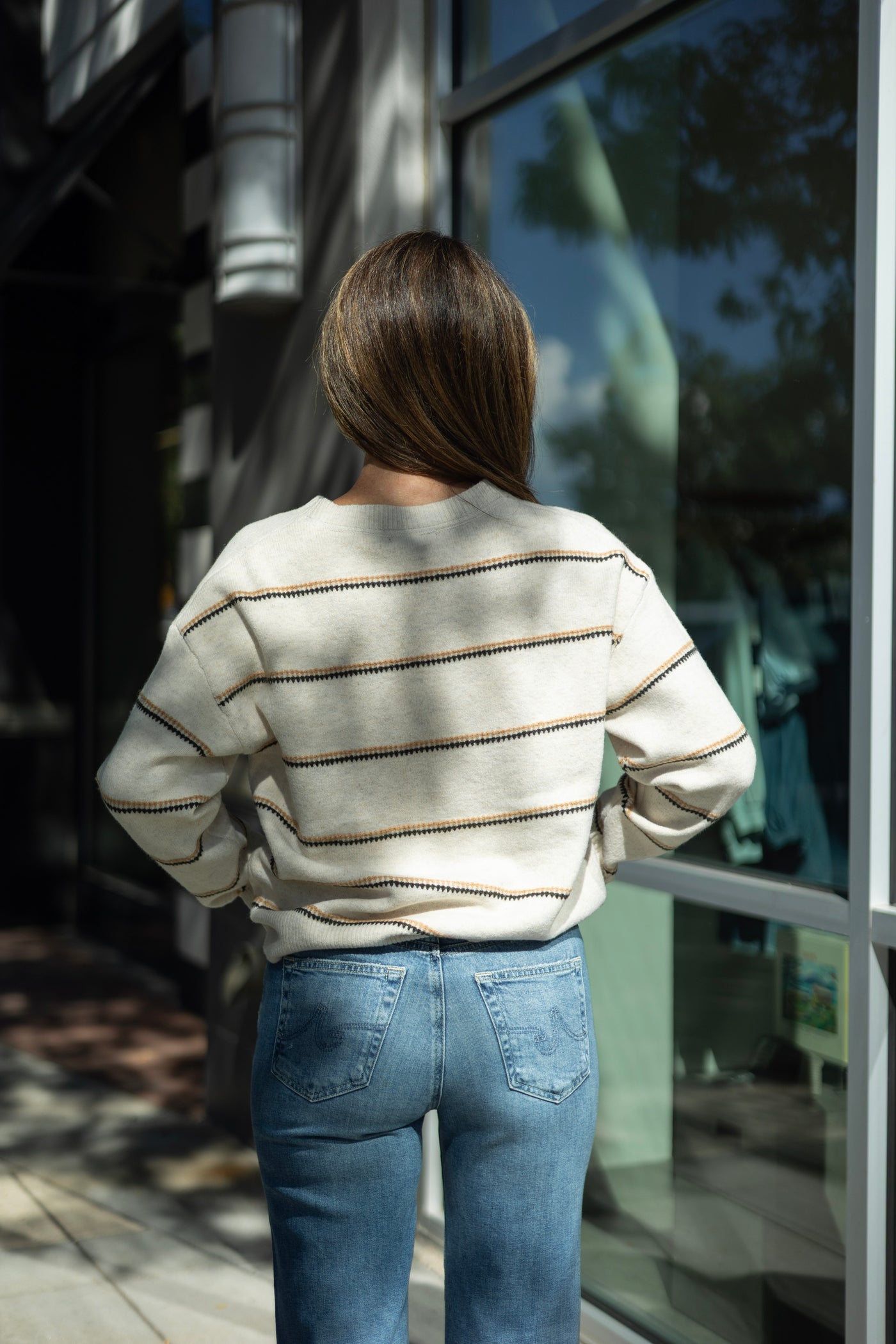Crewneck Stripe Sweater