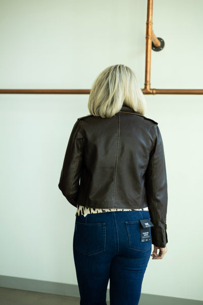 Distressed Moto Jacket