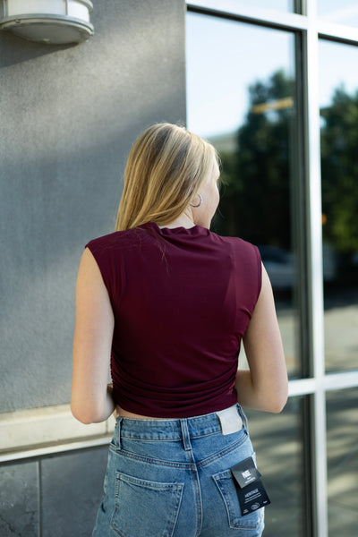 Walk Away Shirred Top