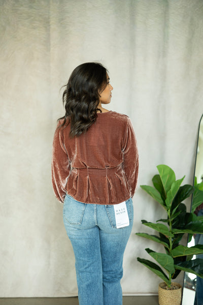 Elida Tie Front Blouse