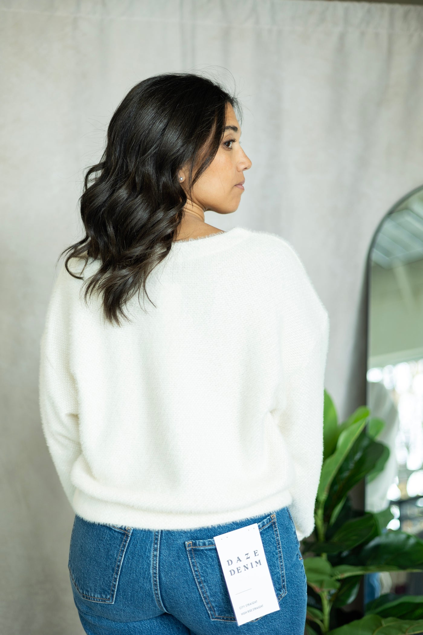 Fallon Fuzzy Crewneck