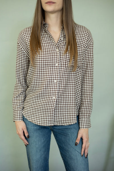 Soft plaid button up for women