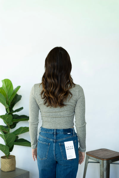 Knitted, elevated long sleeve for women