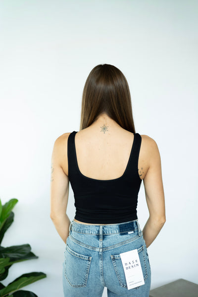 Reversible Ribbed Crop Top