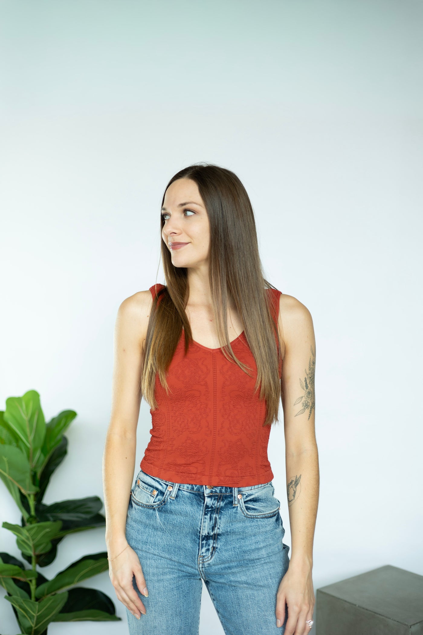 Reversible Lace Textured Top