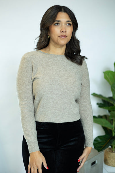 Sparkle Crew Neck Long Sleeve Sweater