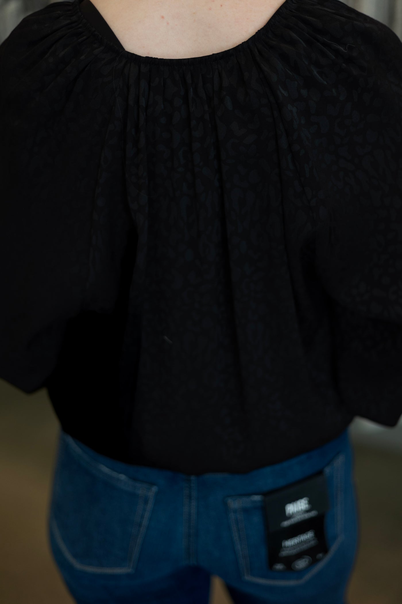 Leopard print, cropped blouse