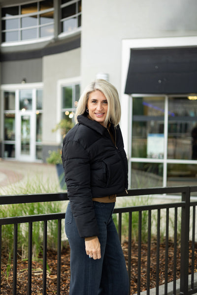 Cropped puffer jacket