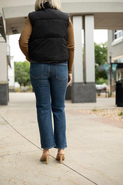 Women's premium slim straight denim