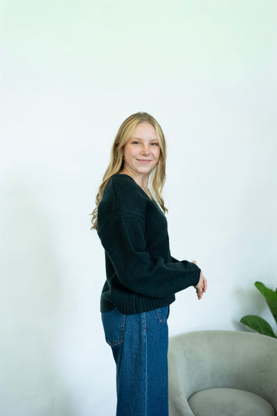 Dark turquoise sweater 