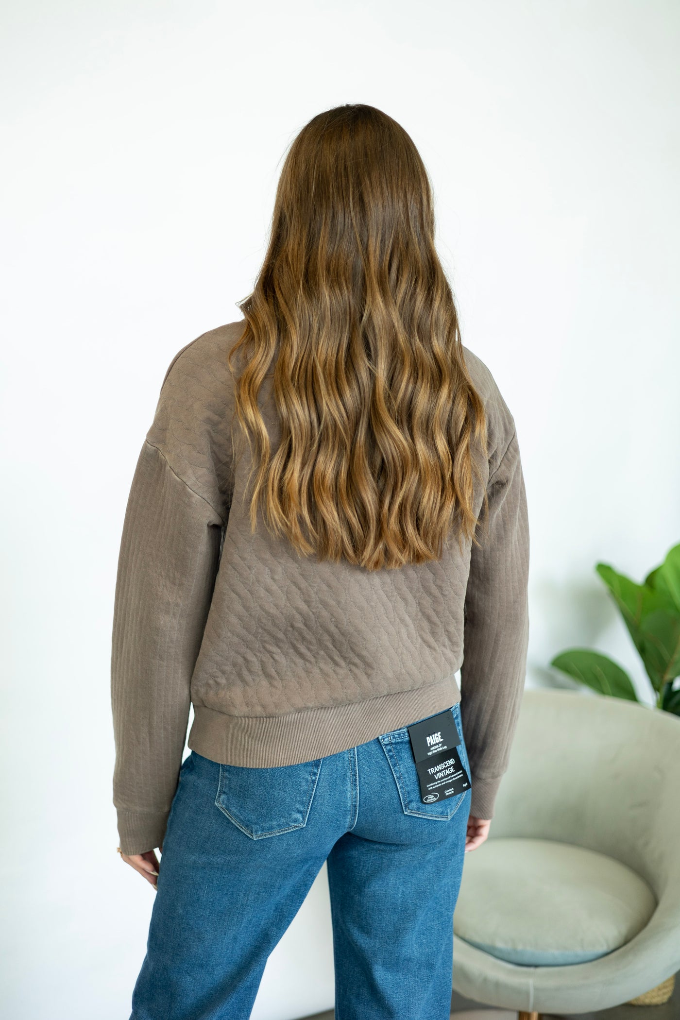 Quilted pullover for women
