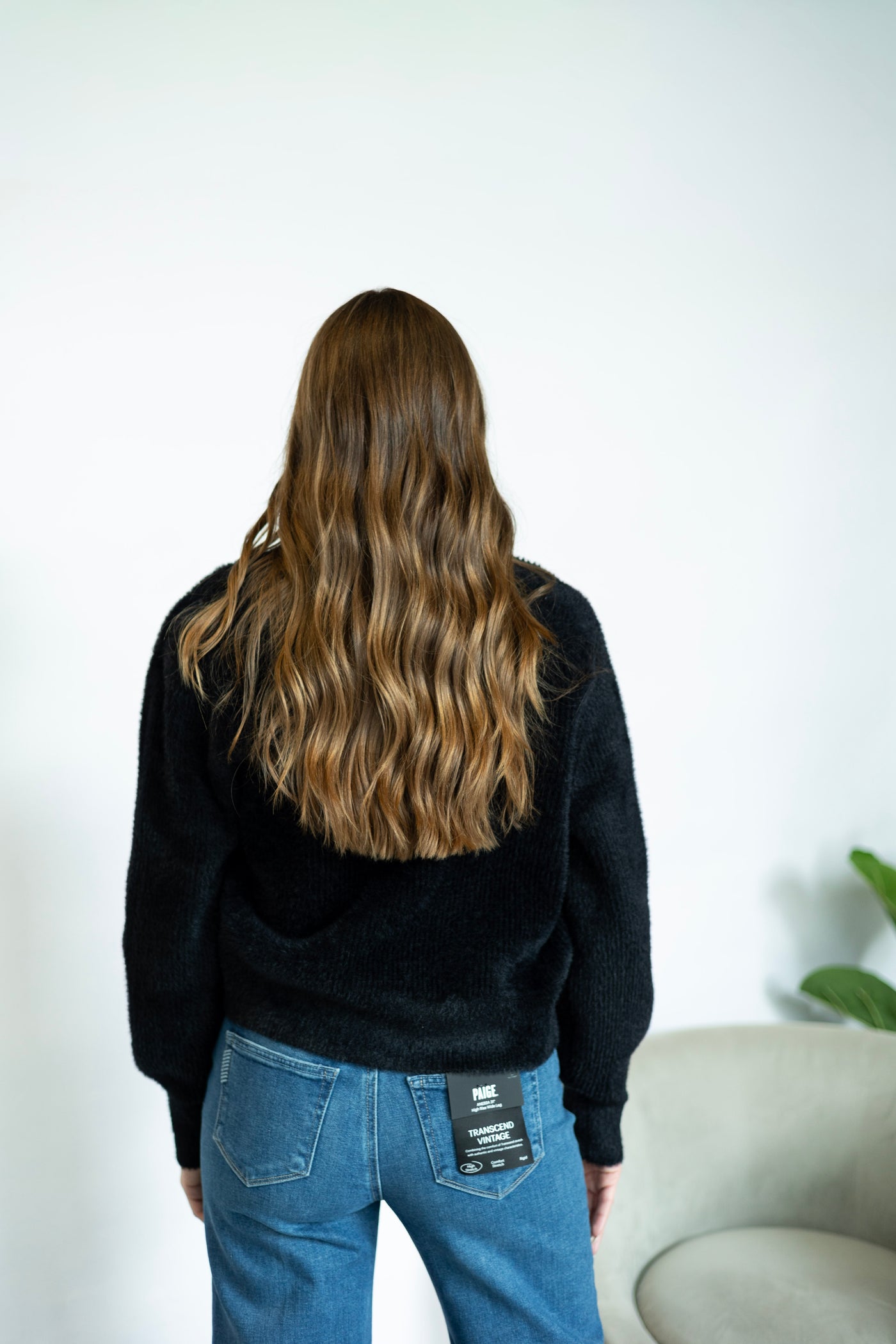 Black eyelash cardigan