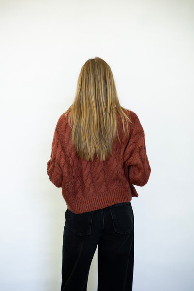 Ceronne Cable Stiched Sweater