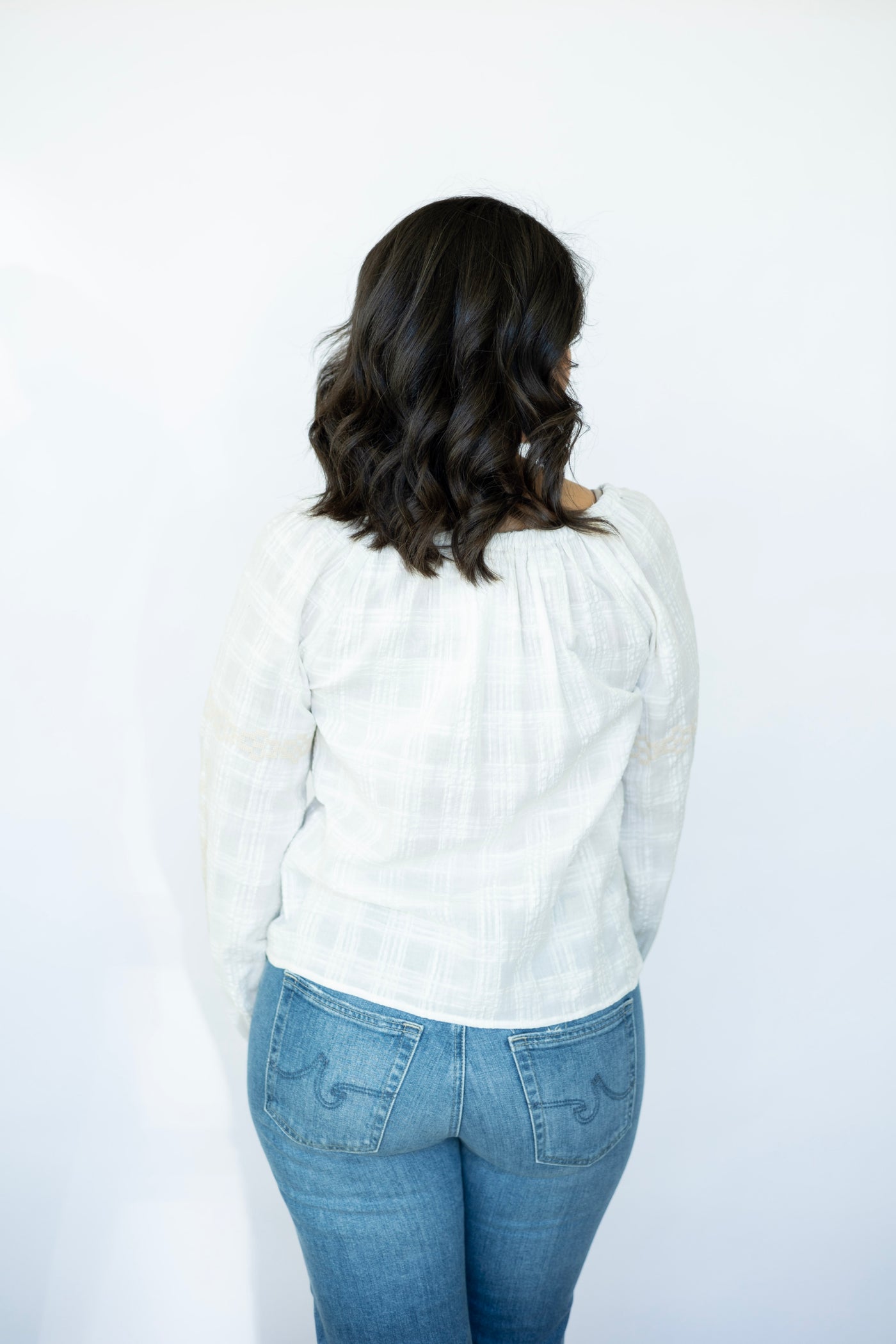 White off the shoulder blouse